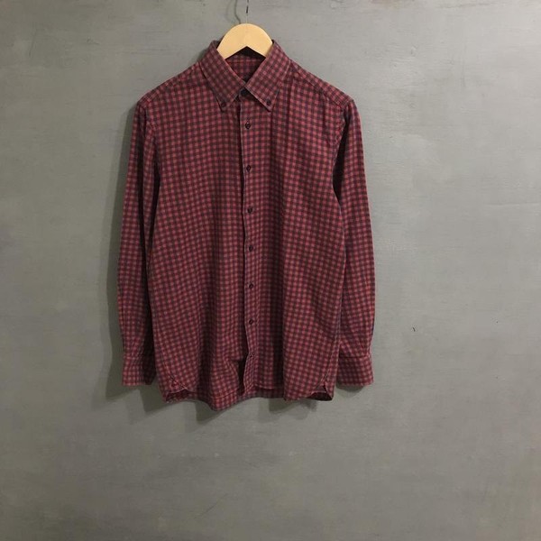 Men Bongenie Grieder Shirt Navy Cotton L