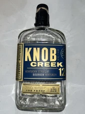 Knob Creek Bourbon Bottle - Empty Unrinsed - 750 ml