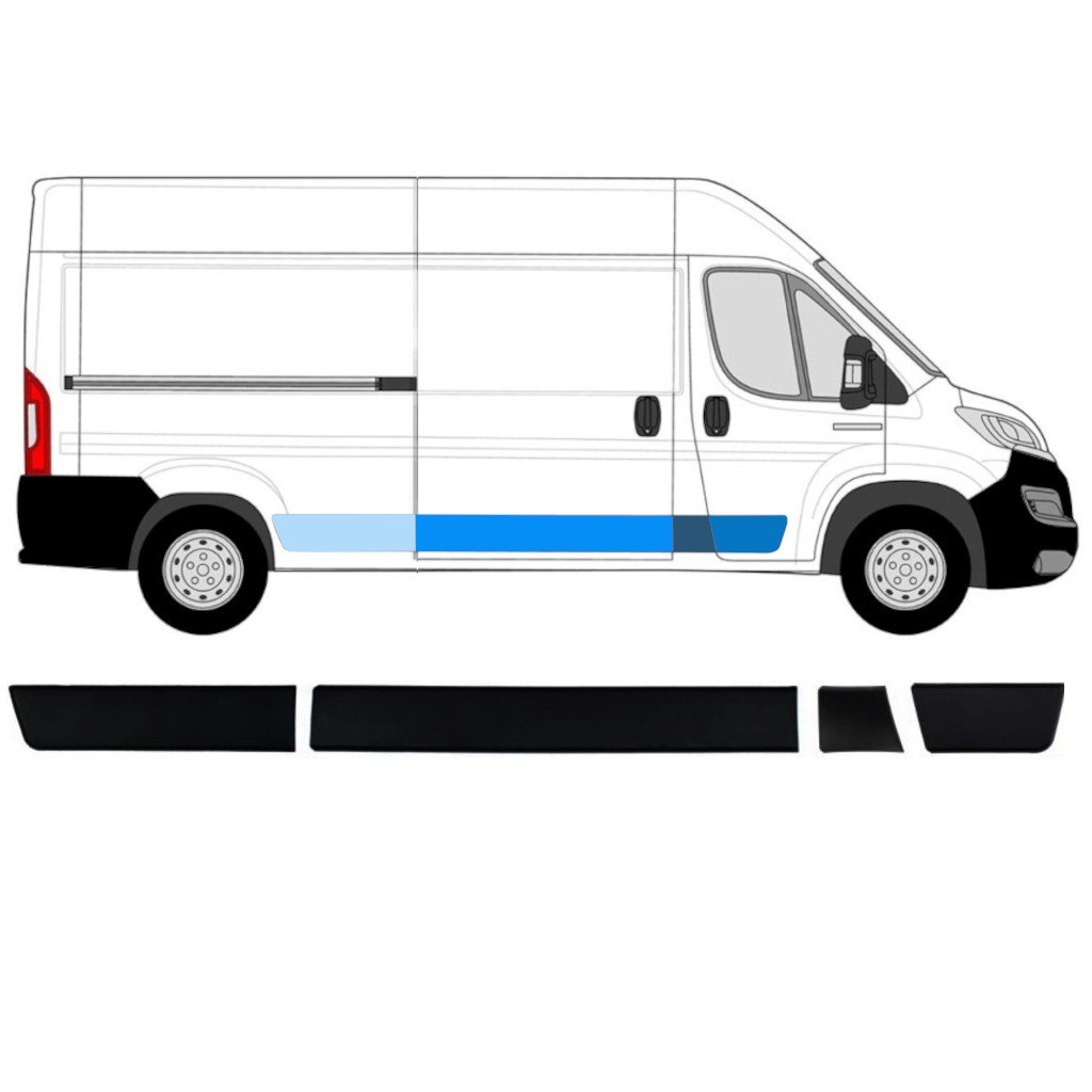 Set of side trims for Opel Movano 2021- / Right
