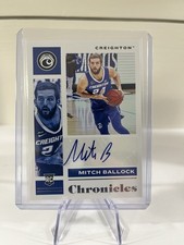 2021-22 Chronicles Draft Picks Mitch Ballock AUTO RC #CR-MBA