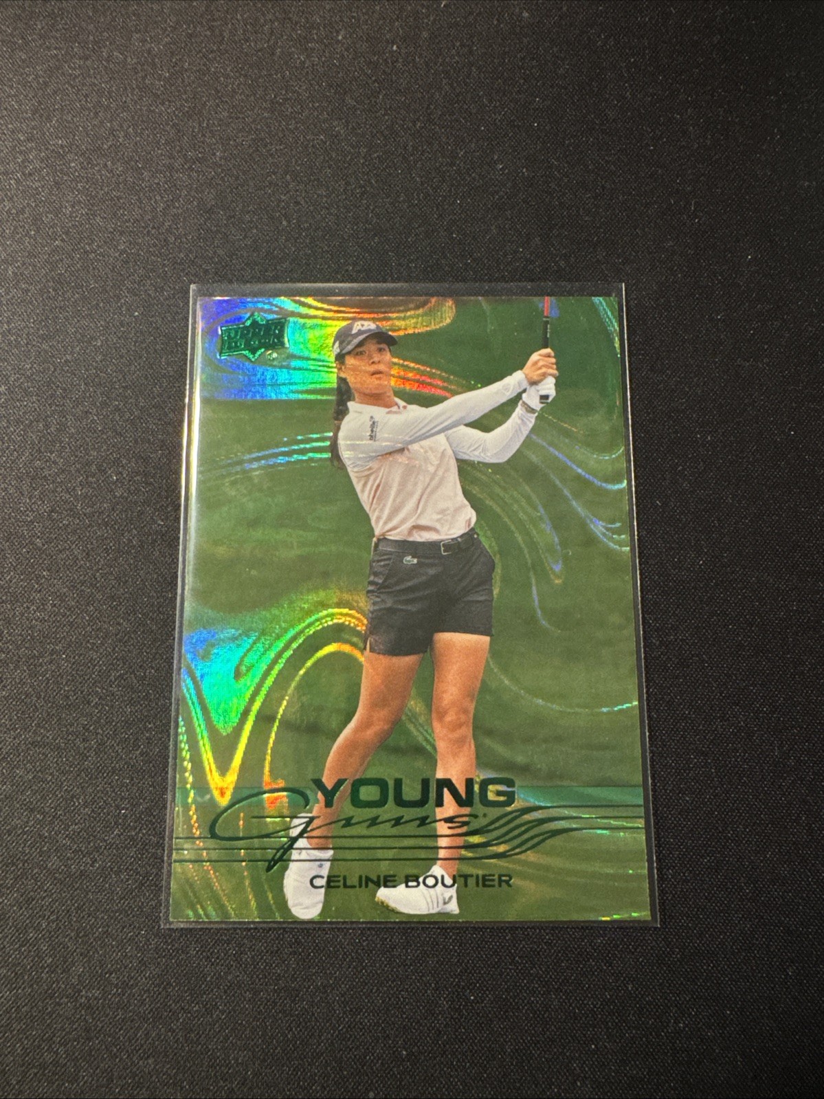 Celine Boutier #112 Green Wave Young Guns Parallel
