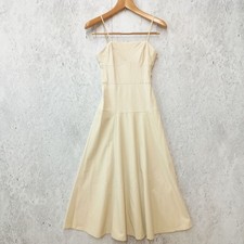 ZARA Cami Dress Long Flare Silhouette Ivory