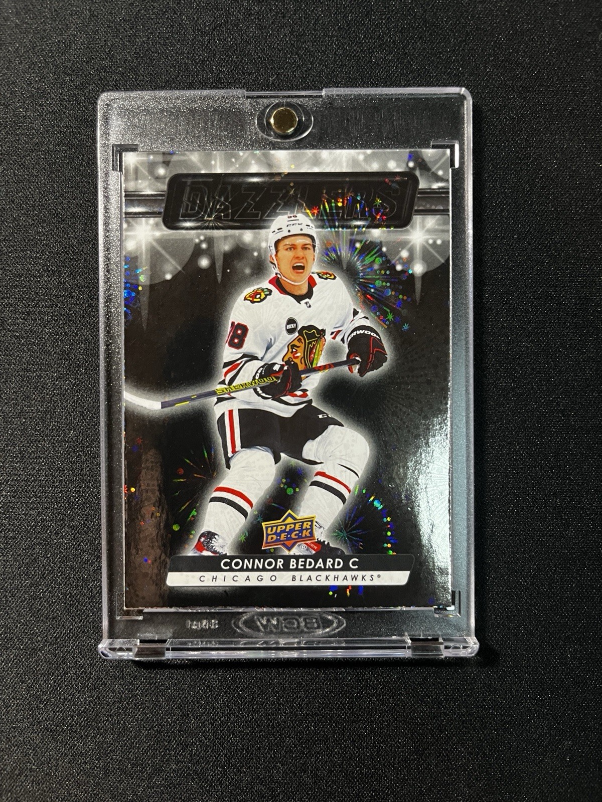2023 UPPER DECK #DZ-79 CONNOR BEDARD DAZZLERS BLACK RC ROOKIE