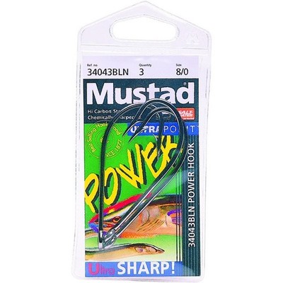 Mustad Power Hooks 34043-BLN 8/0 3er Pack