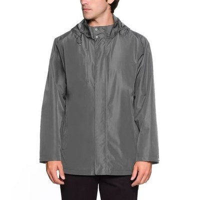 Lands End Gray Rain Stormer Jacket Men's Full Zip