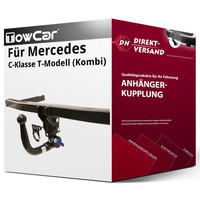 für Mercedes C Kl. T-Mod. S205 (Towcar) AnhäNgerkupplung Vertikal Abnehmbar Neu