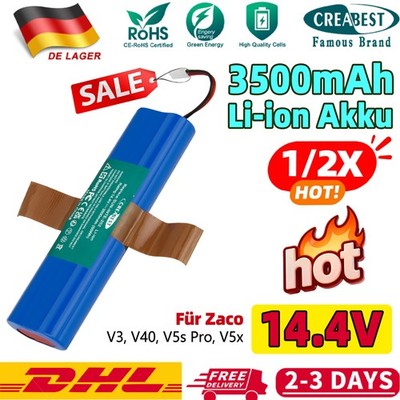 14.4V 3500mAh Li-ion Akku Für Medion MD18500, ILIFE V3s Pro, V50, V5s Pro, V8s