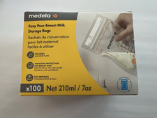 Medela Breast Milk Storage Bags 7-oz Pack of 100 Sealed