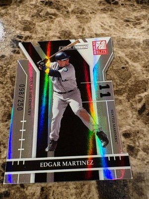 EDGAR MARTINEZ 2004 Donruss Elite Extra Turn of Century Die-Cut Mariners /250