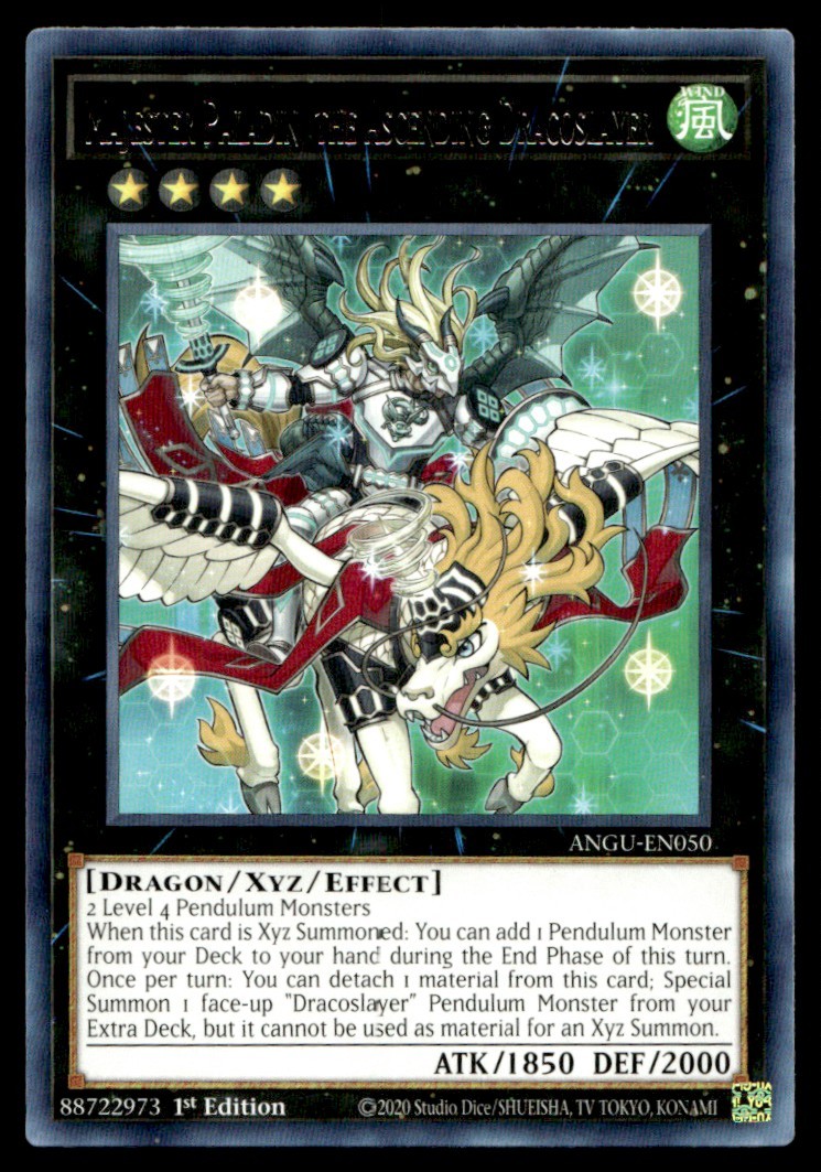 Majester Paladin, the Ascending Dracoslayer - ANGU-EN050 - 1st Edition - YuGiOh