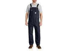 Carhartt Men's Relaxed Duck Bib Overall Navy Blue 28x32 Non-insulated R01