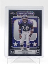 ED REED 2025 DONRUSS OPTIC CAPTAIN IN CHARGE BLACK PANDORA PRIZM /149 Q4705