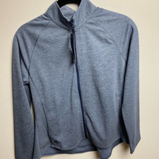  NWT Adidas Golf Kids  M Zip Up Sweater - Blue