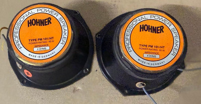 2 x Hohner Hochtöner PM-101/HT 4 Ohm, Made in Germany