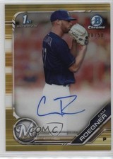 2019 Bowman Chrome Prospects Gold Refractor 16/50 Cam Roegner #CPA-CR Auto 05up