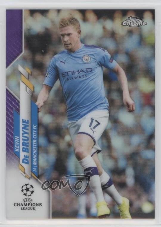 2019-20 Topps Chrome UCL Purple Refractor 204/250 Kevin de Bruyne #19 pe8