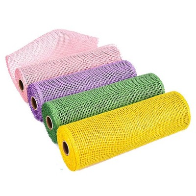 4 Rollen 10 Zoll x 5 Yard Ostern Netz Bänder Ostern Band Zum Selbermachen Handwerk Dekor O6D2