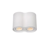 Aufbaustrahler Aluminium Weiß Wohnzimmer GU10 L:18 Cm Deckenspot KüChe