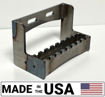 [SR] 5'' Drop 8.5'' Wide Bolt-on Steel Step 1/4'' Thick Tractor Skid Steer Forklift