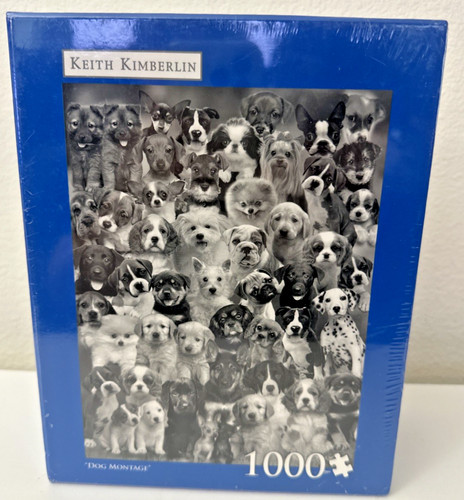 Keith Kimberlin Dog Montage 1000 Piece Jigsaw Puzzle Puppies Dogs Sealed