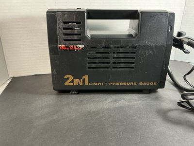 #ad #ad 2 in 1 Light amp; Pressure Gauge Portable Air Compressor 180 PSI Untested $12.00