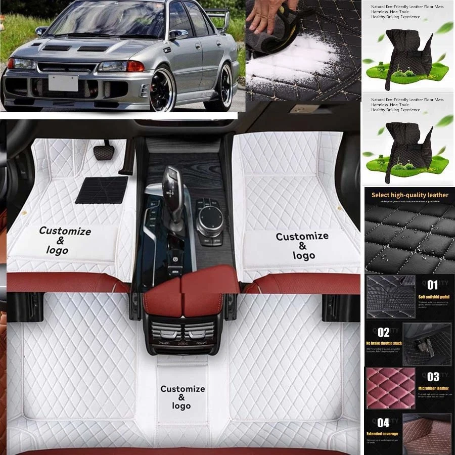 For Mitsubishi Endeavor Car Floor Mats Luxury Waterproof Pads Liner Auto Rug Foto 3 de 4