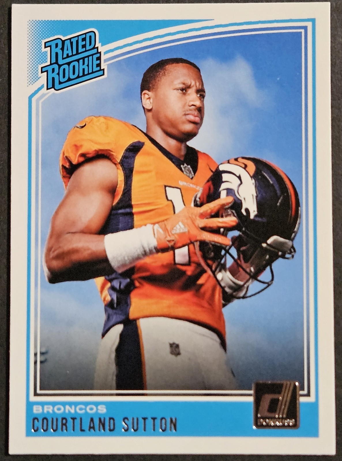 2018 Panini Donruss Rated Rookie #312 Courtland Sutton RC Denver Broncos
