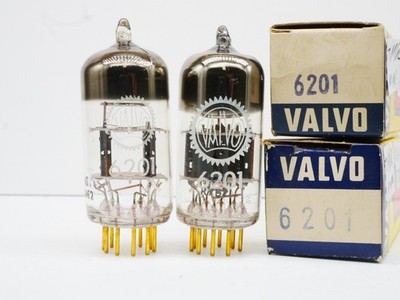 Matched Pair 6201 Valvo Mullard VG1 Code ECC801-S E81CC Röhre Tube NEW in Box 03