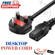 Netzkabel UK Stecker auf Kaltgerätekabel (PC...