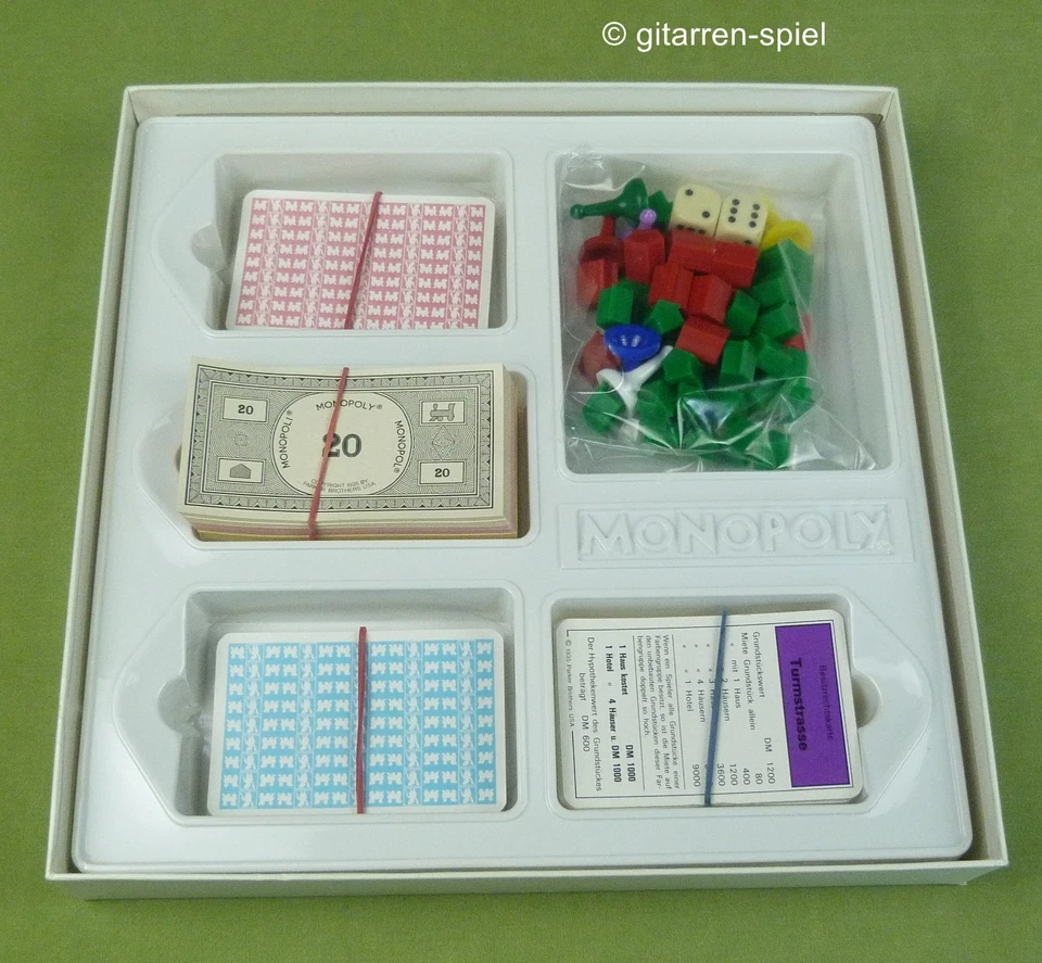 Monopoly - Komplett Top! DM-Version! Quadratische Ausgabe von Parker - Bild 2 von 4