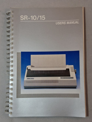 Vintage Star Micronics SG-10/15 Dot Matrix Printer Users Manual Book 1984