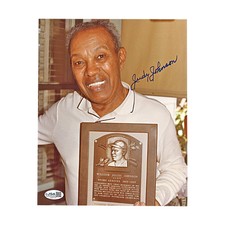 Judy Johnson Negro Leagues Autographed 8x10 Photo JSA COA