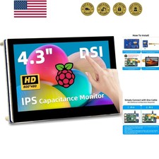 4.3 Inch Raspberry Pi Screen, 800x480 Pixel Capacitive Touchscreen, MIPI DSI ...