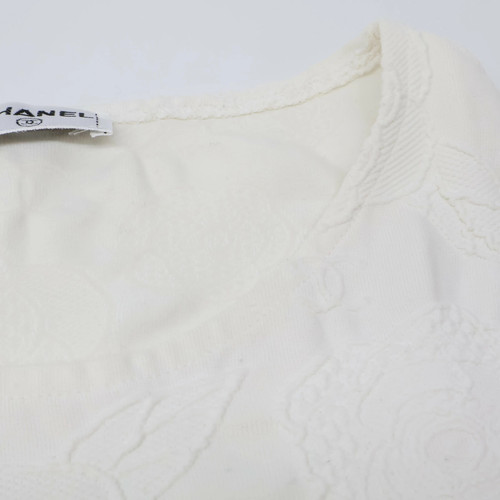 CHANEL 98P P11126 White Camellia Short Sleeve T-Shirt Tops Unknown Women'S Used - Picture 6 of 10