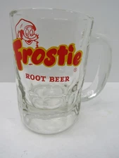 Vintage Frostie Root Beer 5" Mug Heavy Glass Collectible Printed Logo GUC