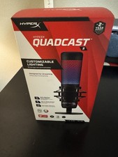 HyperX QuadCast S USB Condenser Microphone Black Customizable Lighting
