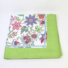 Unbranded Multicolor Floral Pattern 100 Polyester Tablecloth 71" x 70.5"
