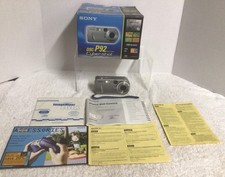 Sony Cyber-shot DSC-P92 5MP Digital Camera W/Box Manual 128 MB Memory Card WORKS