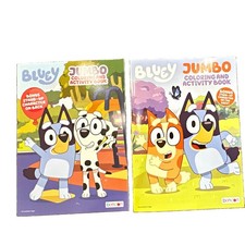 Bendon Bluey Jumbo Coloring and Activity Book Set - 2 Books Jumbo Book