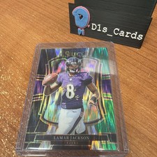 2025 Panini Select LAMAR JACKSON Premier Level Green & Black SHOCK #160 RAVENS