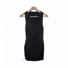Black Sleeveless Mini Dress Cutout Back Size M