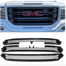 Gloss Black Grille Overlay Fits 2016-2018 Gmc Sierra 1500 Slt Abs6446blk Gloss Black Grille Overlay Fits 2016-2018 Gmc Sierra 1500 Slt Abs6446blk