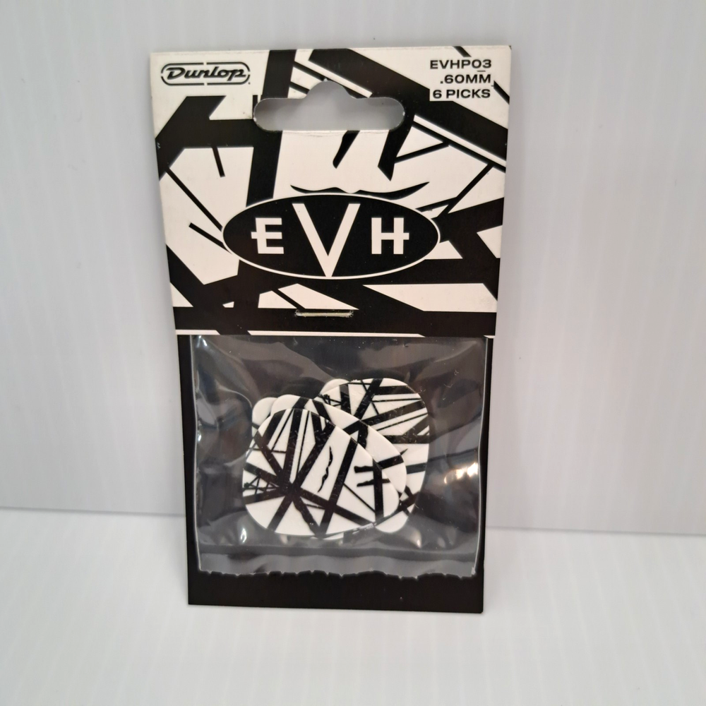 Eddie Van Halen Signature Black & White Stripe Guitar Picks Set New in Package