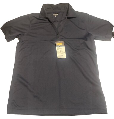 Edwards Garment Ladies Polo Two Button Navy Short Sleeve