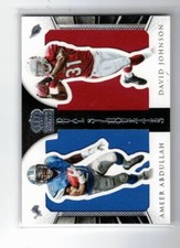 2015 Panini Crown Royale - Dual Silhouettes #DS-AADJ David Johnson, Ameer...