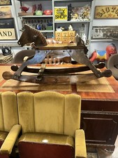 Mahogany Rocking Horse Made By Wood Perfect Bollington Nr Macclesfield 119x61 Cm