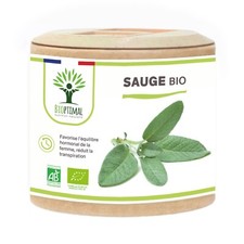 Sauge bio - Complément alimentaire - Fabriqué en France - 60 gélules