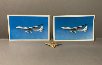 Lot of 3 Vintage Airline TWA Postcards Junior Flight Wings Star Stream Airplane