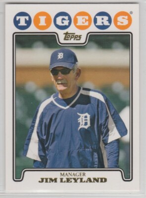 2008 Topps Gold Foil #325 Jim Leyland Detroit Tigers HOF