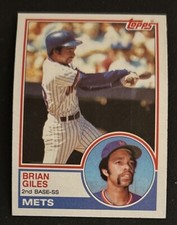 1983 Topps Brian Giles Baseball Rookie Card (RC) #548 Mets 2B-SS VG O/C. rookie card picture
